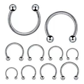 Piercing helix septo ferradura aço cirúgico 12mm express