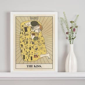 Quadro Carta Tarot The Kiss - Klimt 33X24Cm