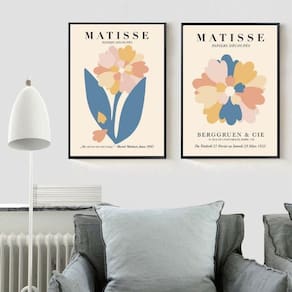 Kit 2 Quadros Florais - Matisse 45X34Cm
