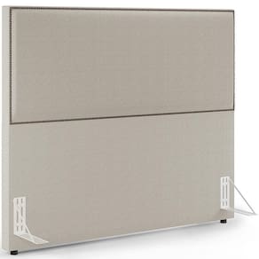 Cabeceira Box Casal Com Tachas 140cm L02 Creme
