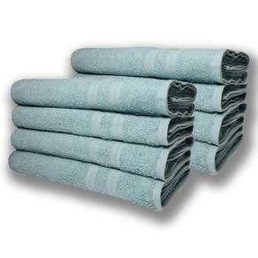 Kit 8 Toalhas De Banho Lisboa 100% Algodão 430g/m 80x150cm Verde Claro
