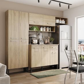 Cozinha Compacta Arizona Glam Carvalho Carraro