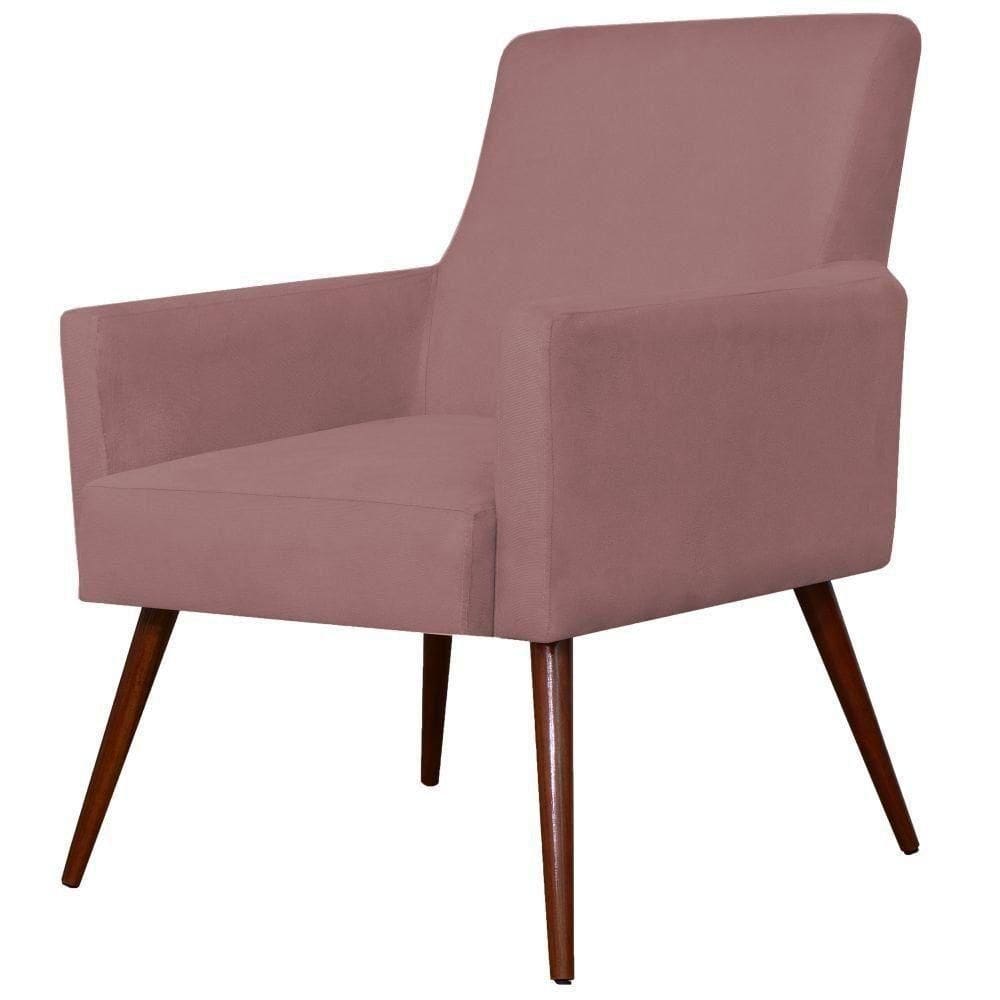 Poltrona Maria Suede Rosê