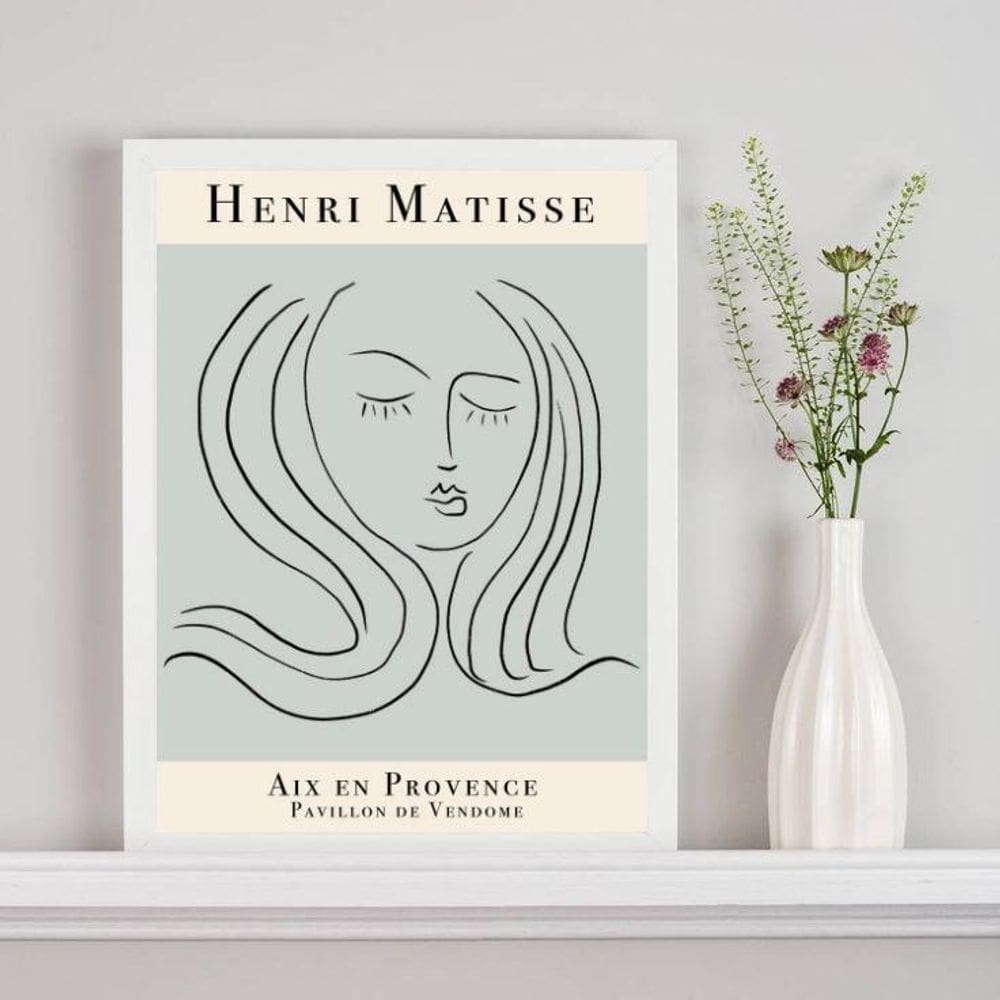 Quadro Poster Matisse - Aix En Provence 24X18Cm - Com Vidro