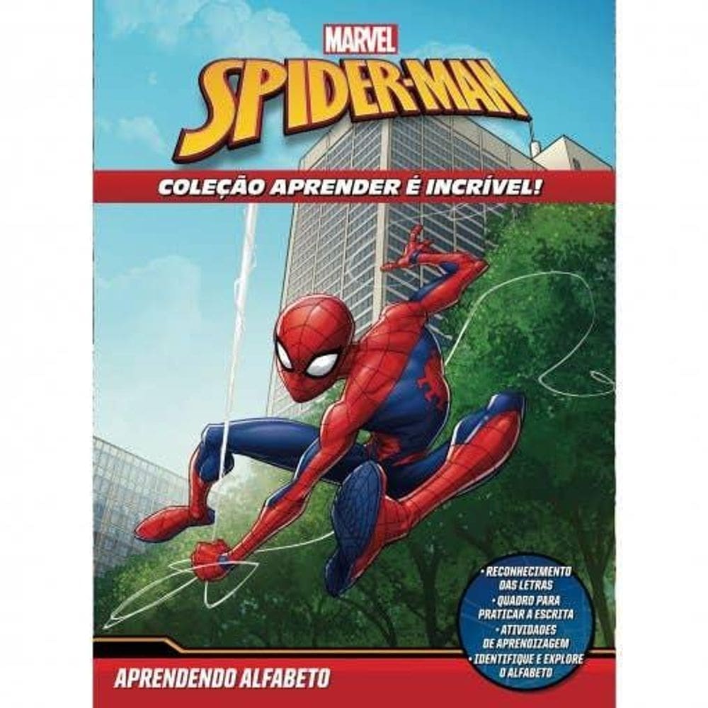Aprender é Incrível Marvel - Homem Aranha Aprendendo o Alfabeto