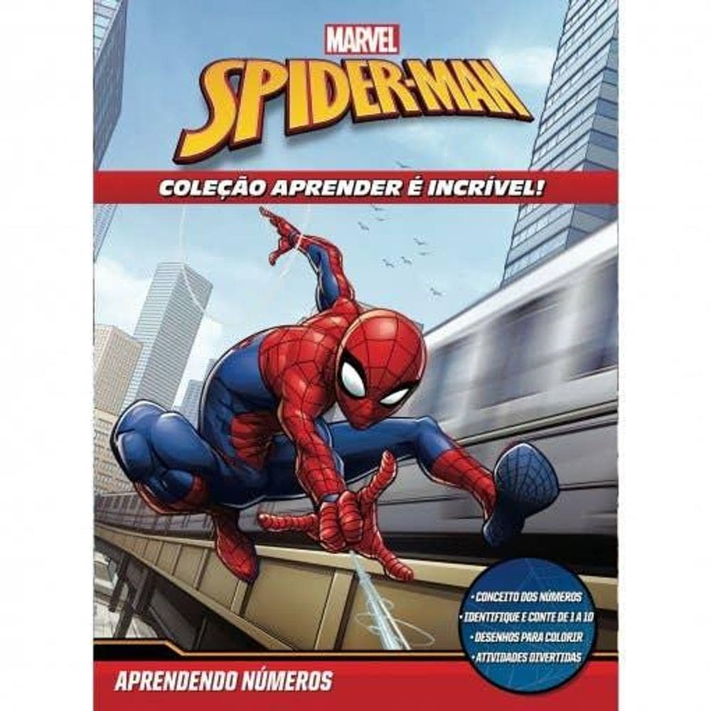 Aprender é Incrível Marvel - Homem Aranha Aprendendo Números