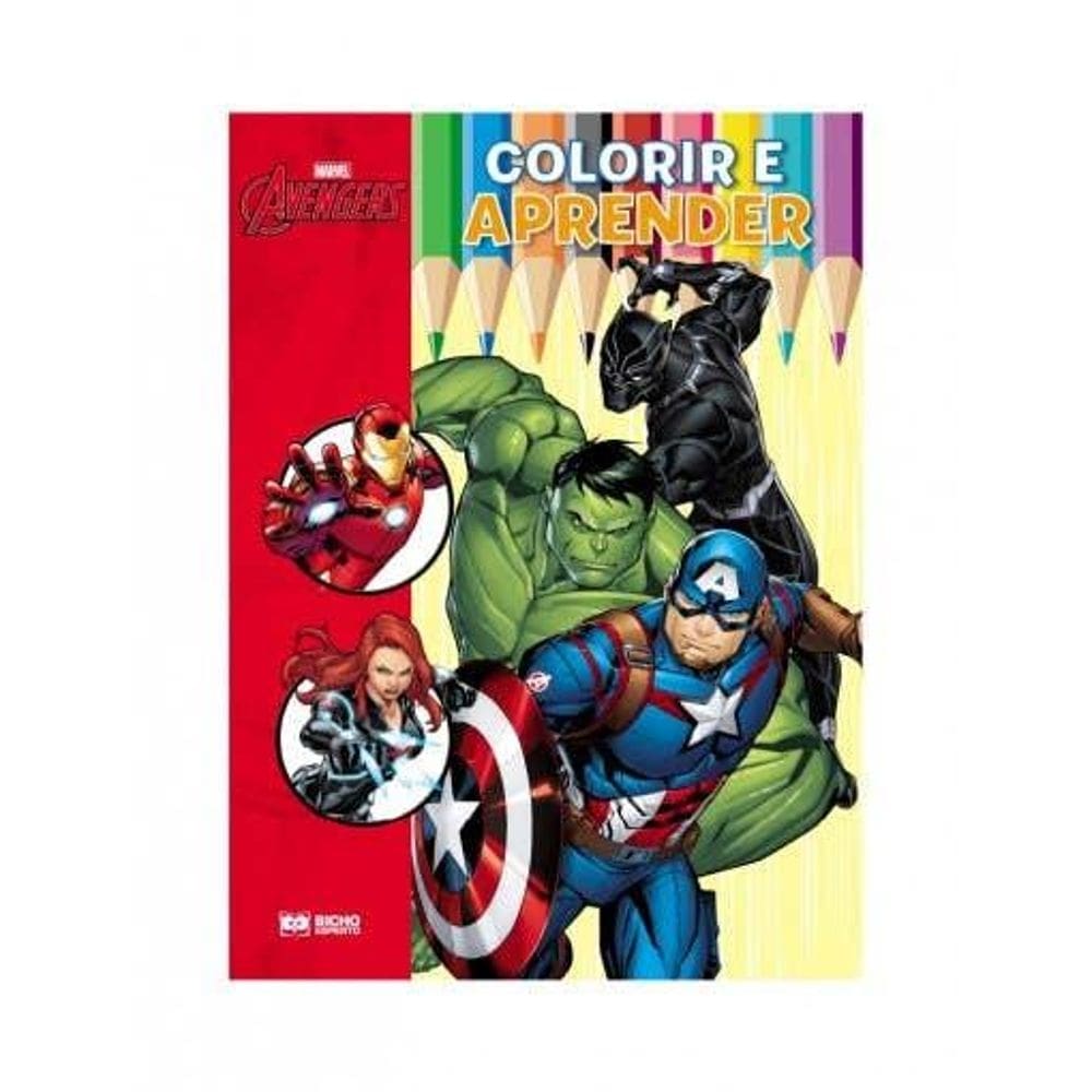 Colorir e Aprender Marvel - Vingadores