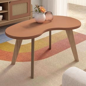 Mesa de Centro Flora 100% Mdf Terracota - Pnr Móveis