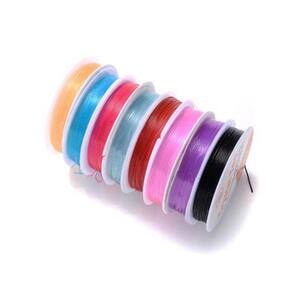 Fio de silicone 0.6mm com 100 metros  para bijuteria