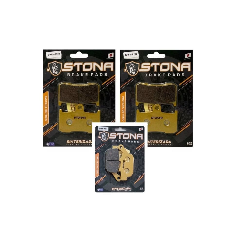 Kit Pastilha Freio Stona Sinterizada D+T Daytona 675i 2008.