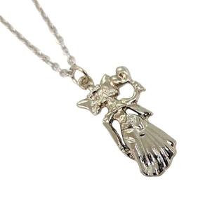 Corrente colar pingente iemanja orixa 2,9 cm metal