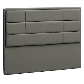 Cabeceira Queen Tallin P04 160 Cm Suede Cinza Escuro