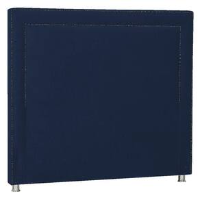 Cabeceira Solteiro Moscou P04 90 Cm Suede Azul Marinho
