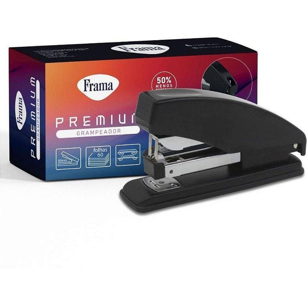 Grampeador Metal Para 60Fls 23/10 Preto 16,5Cm