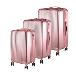 Conjunto 3 Malas 35Kg + 23Kg + 10Kg Expansível Rose Style