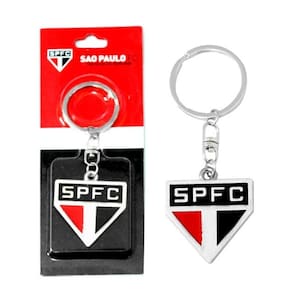 Chaveiro de borracha com brasão de time são paulo