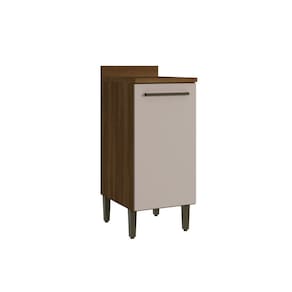 Balcão de Cozinha 1 Porta com Tampo 40cm Toronto Noce Oro / Cinnamon