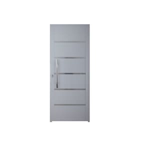 Porta de Alumínio Lambril Solara com Puxador 80 X 210 Branco