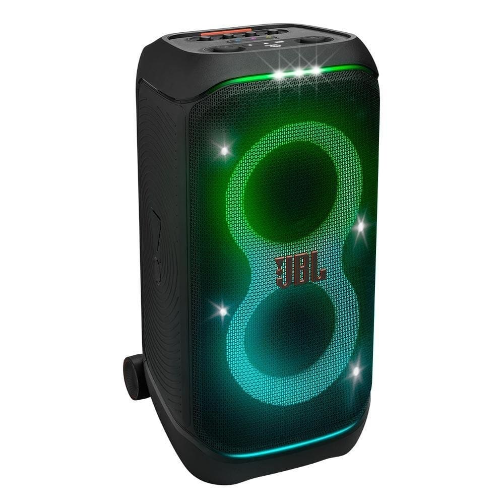 imagem-Caixa de Som Bluetooth JBL Party Box Stage 320, IPX4, Show de luzes, Até 18 horas de reprodução, 240W