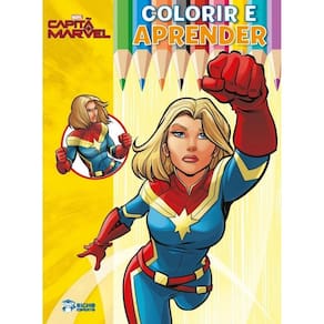 Colorir e Aprender Marvel - Capitã Marvel