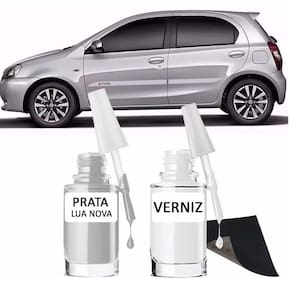 Tinta tira risco automotivo toyota etios prata lua nova prata lua nova 20 ml