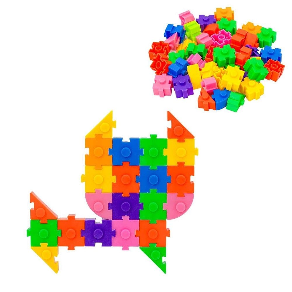 Brinquedo montar interativo plastico blocos infantil