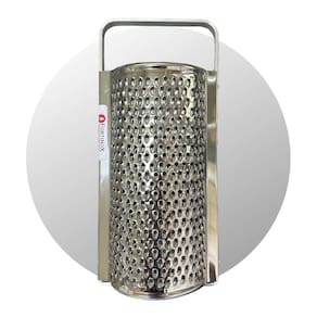 Ralador Escama Fina Modelo Meia-Lua Tamanho Médio Inox