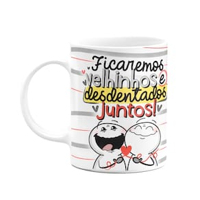 Caneca funny Namorados - Velhinhos e desdentados juntos
