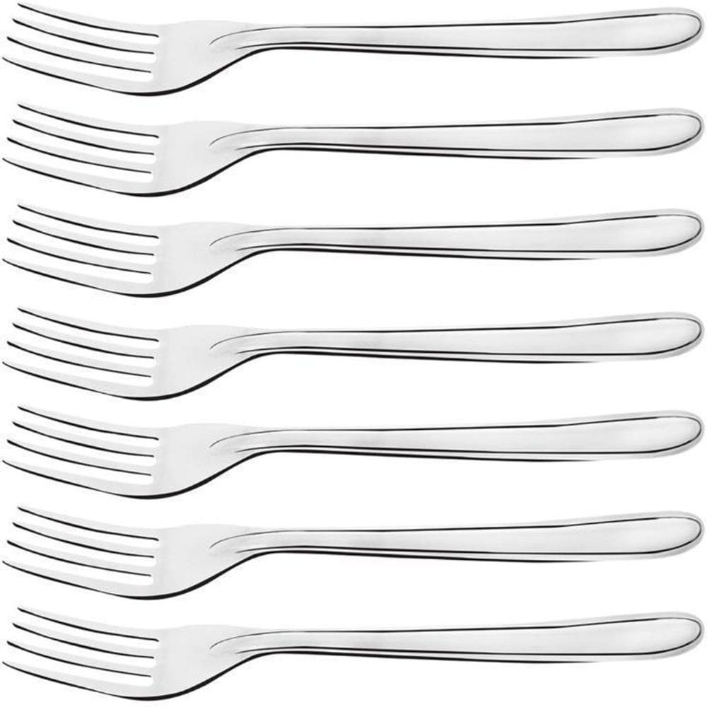 6 Garfos De Mesa Inox Oriente 18Cm