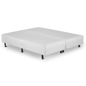 Cama Box KING  Bipartido  Branco - 178x198
