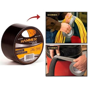 Fita multiuso silver tape 48mm x 5 metros - hammer preto