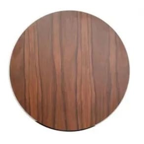 Tampo Em Mdf Redondo 110 Cm - Pau Ferro Cor Marrom