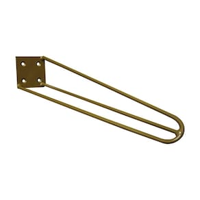 Pé De Metal 30 Cm Mesa De Canto Rack E Puffs Dourado