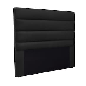 Cabeceira Cama Box Casal 140 cm Arles Veludo Preto S04 - D`Rossi