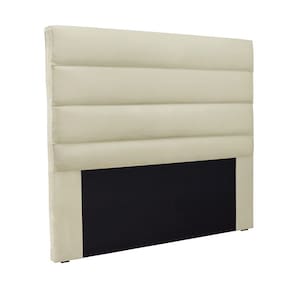 Cabeceira Cama Box Queen 160 cm Arles Veludo Bege S04 - D`Rossi