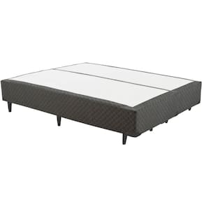 Cama Box Bipartido CASAL  Cinza - 138x188