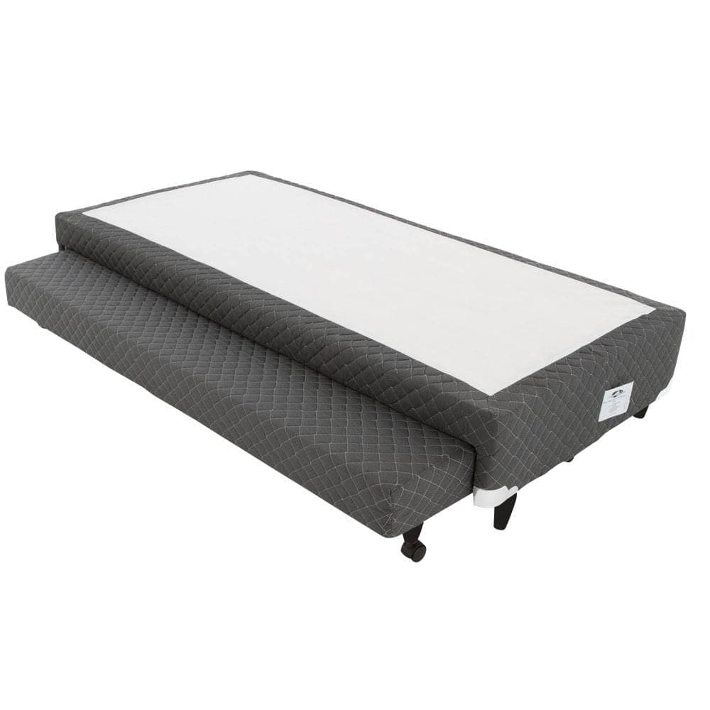 Cama Box SOLTEIRO Bicama Cinza - 096x203