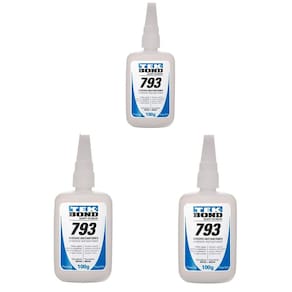 Kit 3 Unidades Cola Adesiva Instantânea 793 100g Tek Bond