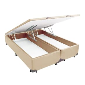 Cama Box Baú Queen Size Corano Areia 158x198