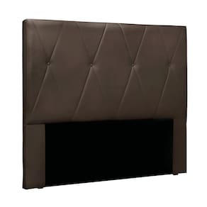 Cabeceira Cama Box Queen 160 cm Aquilla Veludo Marrom S04 - D`Rossi