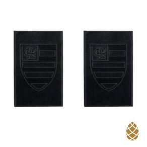 Kit 2 toalhas de rosto jacquard buettner preto