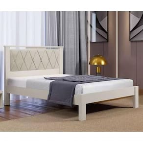 Cama Casal Alaska Off White-bege - Carmolar