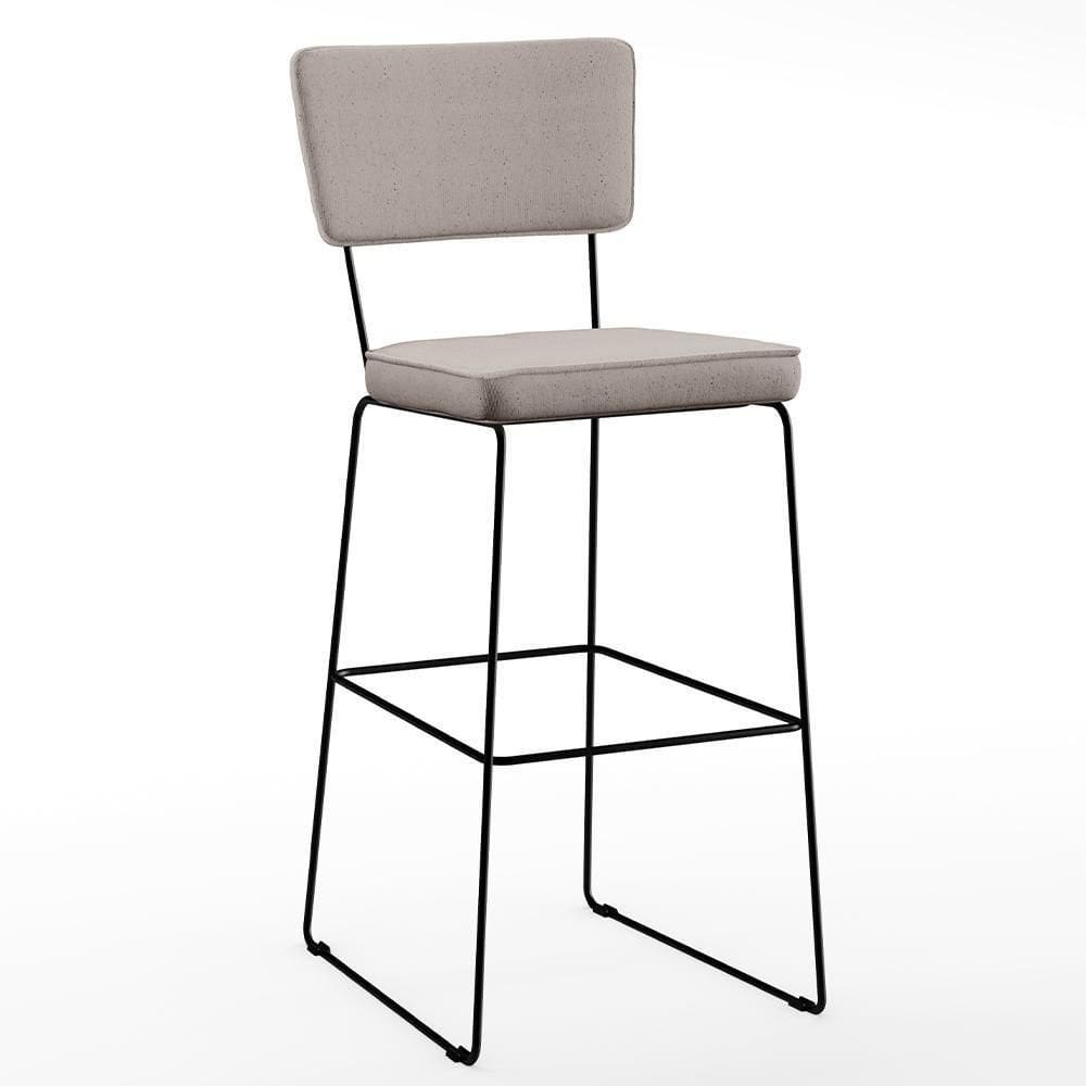 Banqueta Alta Para Cozinha Allana L02 Bege