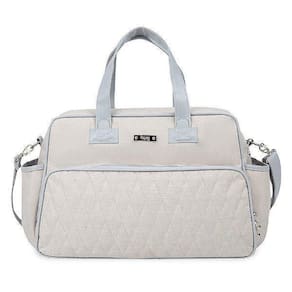 Bolsa De Maternidade Hug Grande Linho Cinza