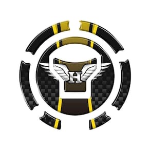 Adesivo Bocal Cb Twister Cg Titan / Fan / Start 160 +2018 Asa Amarelo Cor Preto