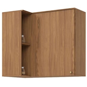 Armário Aéreo de Cozinha Requinte Canto Reto 1 Porta Nature - Henn