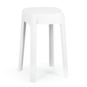 Banqueta Baixa Empilhável Nordica - Branco