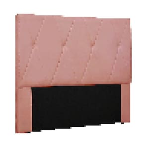 Cabeceira Cama Box Solteiro 90 cm Aquilla Veludo Rosa S04 - D`Rossi