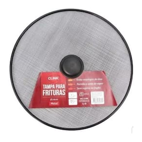 Tampa Para Frigideira Frituras 29cm Metálica Anti Respingo