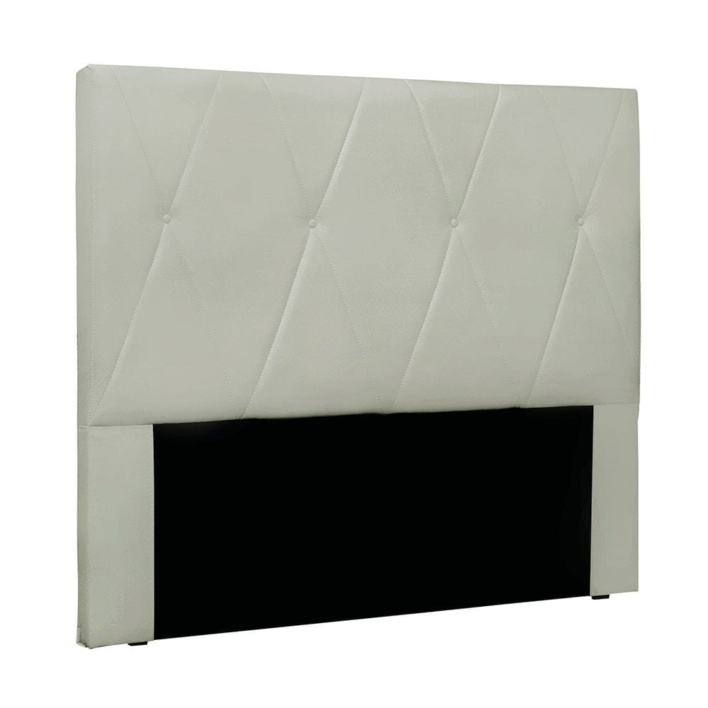 Cabeceira Cama Box Solteiro 90 cm Aquilla Veludo Prata S04 - D`Rossi